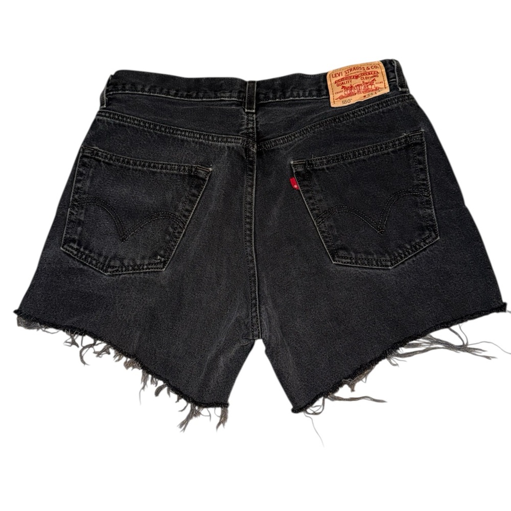 Levi's Black Denim Cutoff Shorts